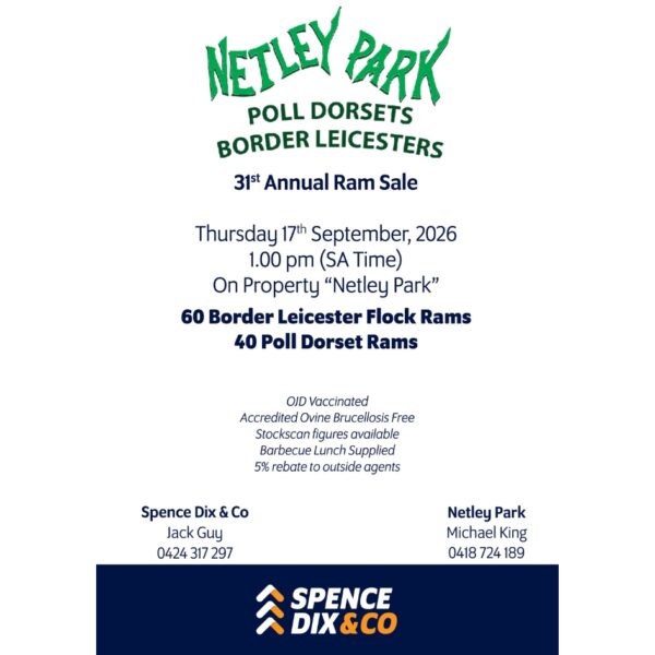 Netley Park 31st Annual Ram Sale