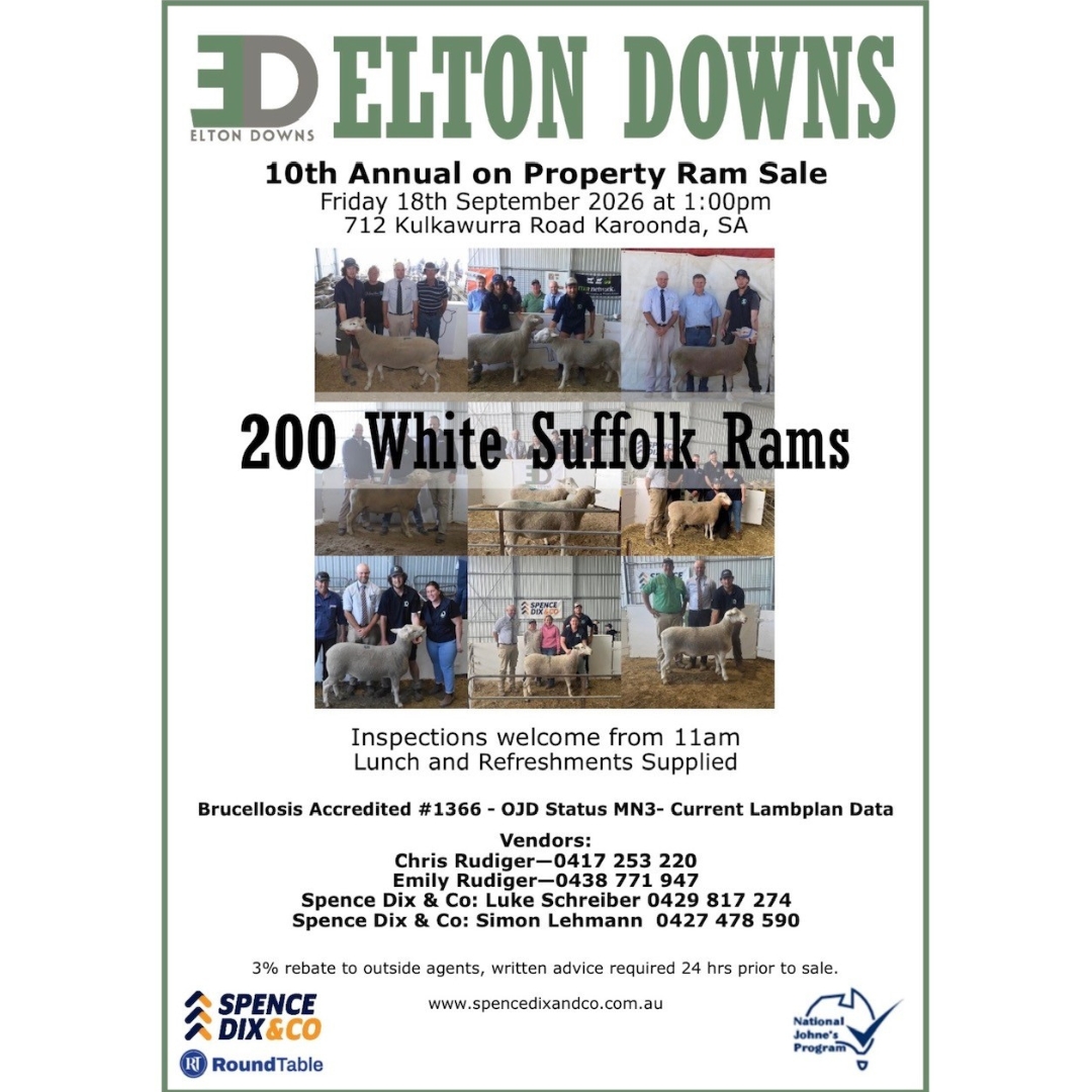 Elton Downs 10th Annual Ram Sale