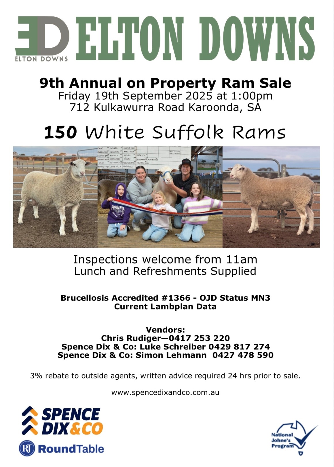 Elton Downs 9th Annual Ram Sale